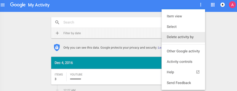 does deleting my google activity help speed phone ram