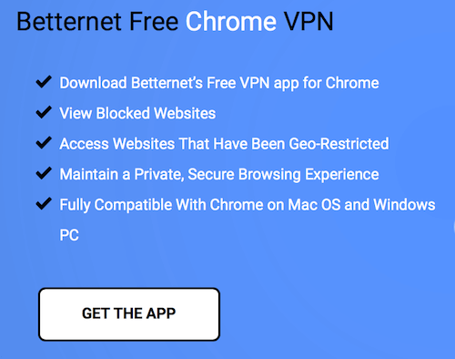 betternet google chrome