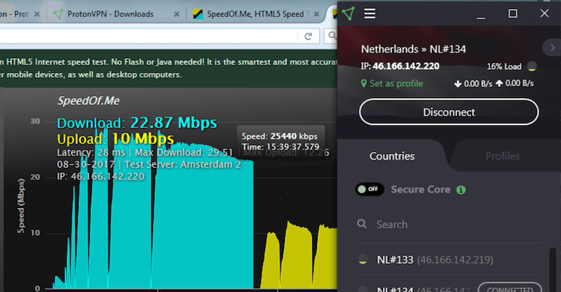 protonvpn locations