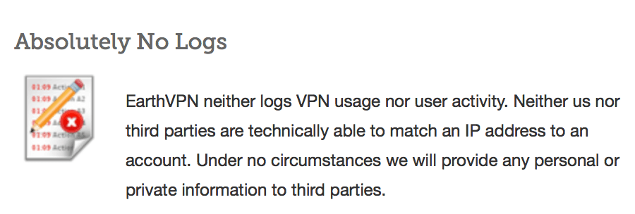 earthvpn logs