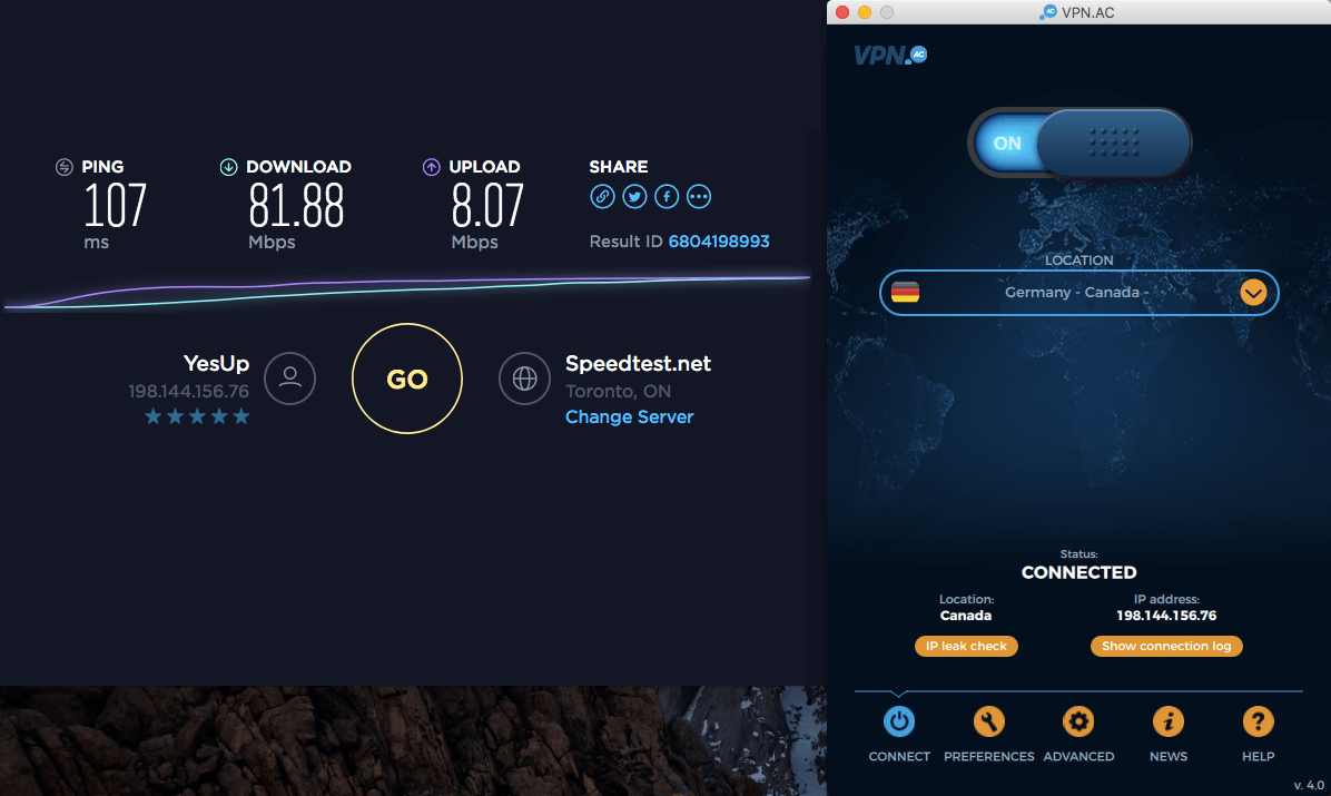 internet connection stability test for mac