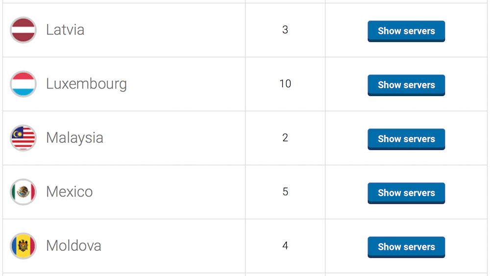 nordvpn servers