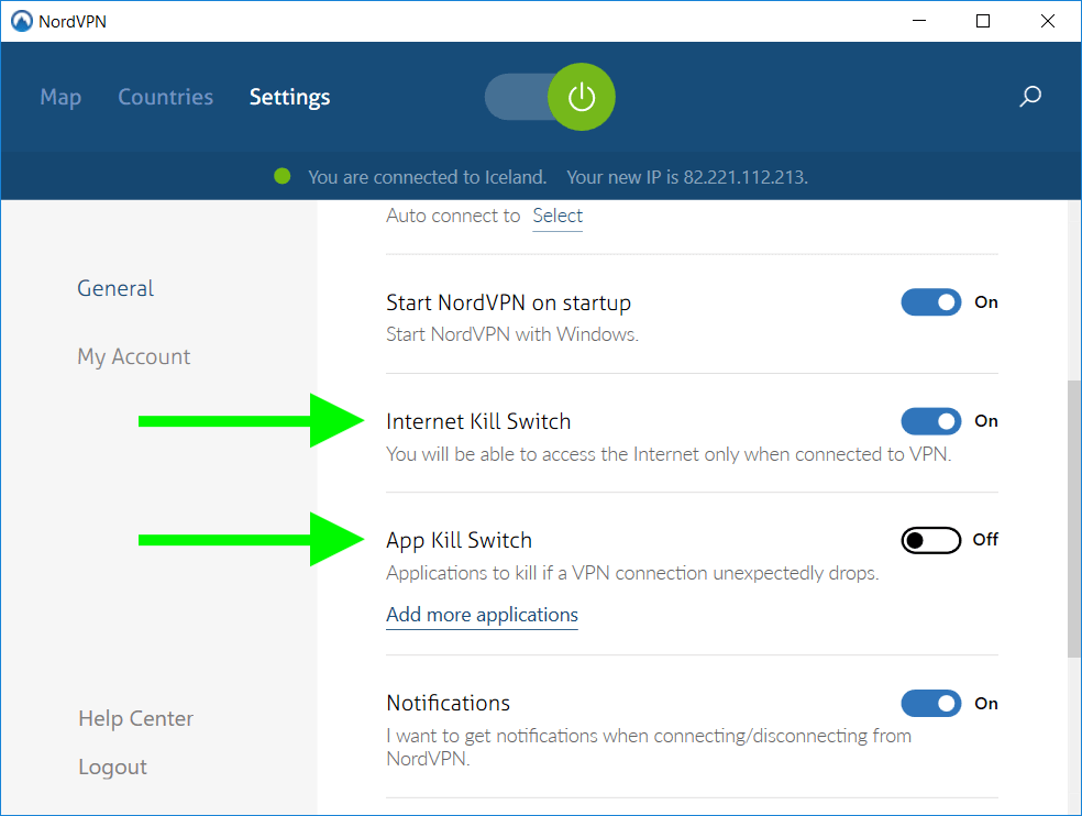 nordvpn kill switch