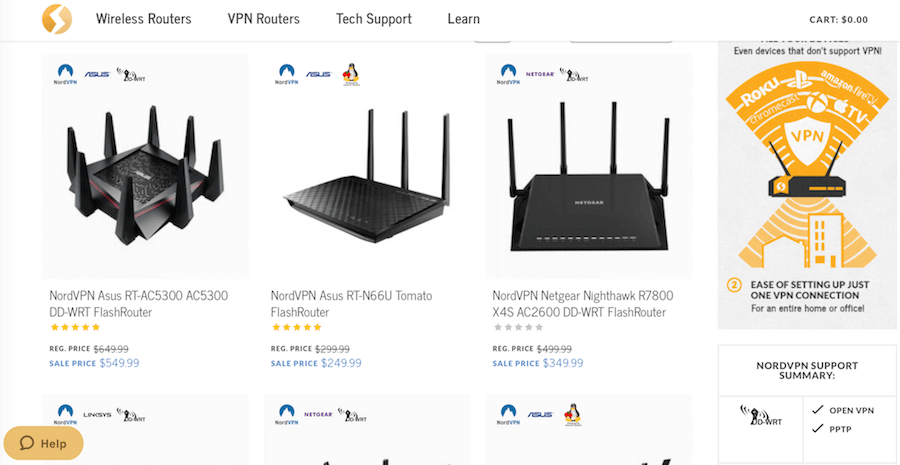 nordvpn compatible routers