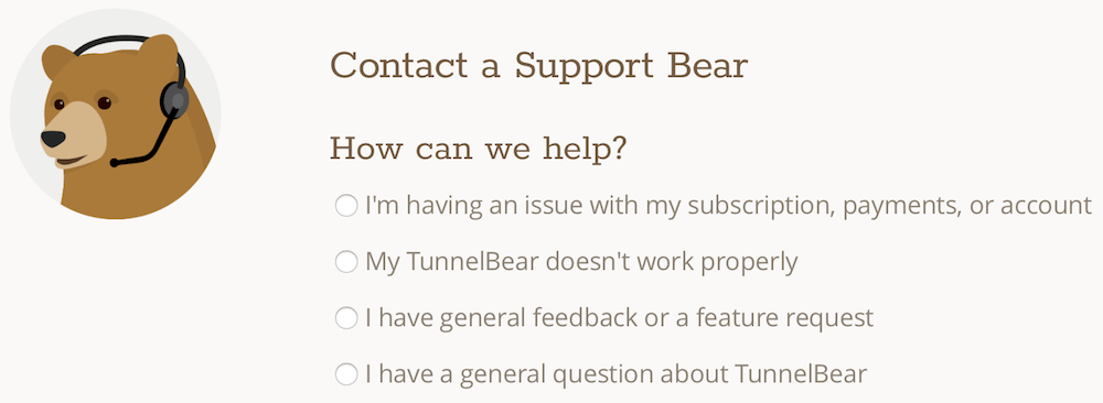 tunnelbear helper tool