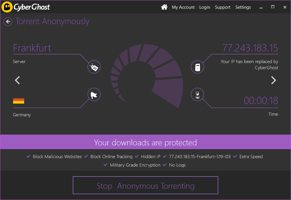 cyberghost torrent