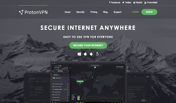 download protonvpn for pc