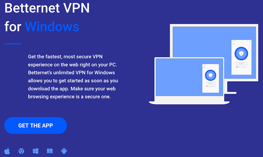 betternet vpn not connecting
