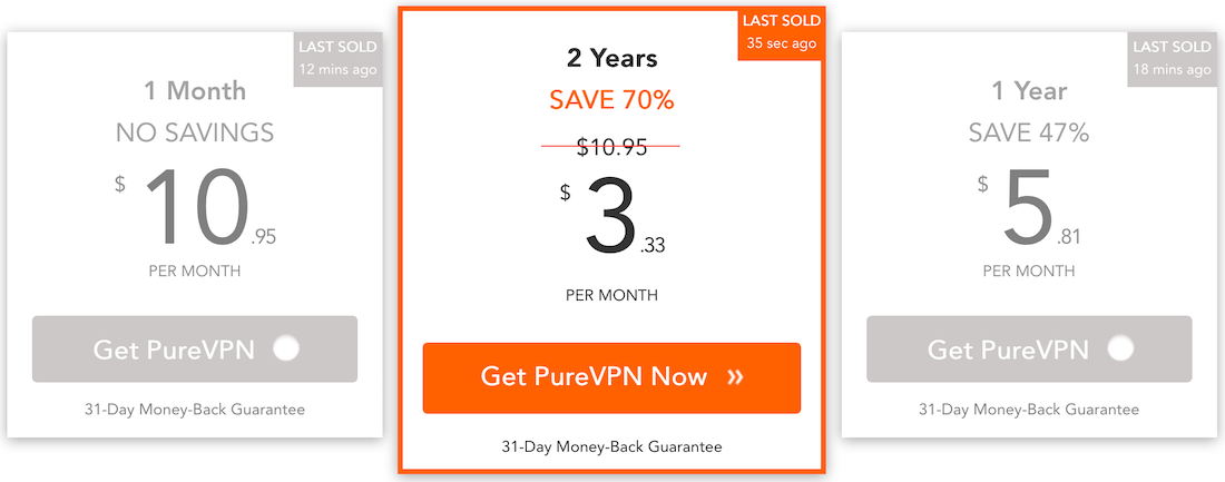 purevpn lifetime subscription review