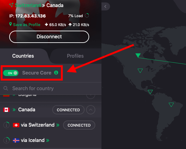 protonvpn server list