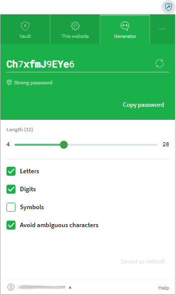 dashlane password generator