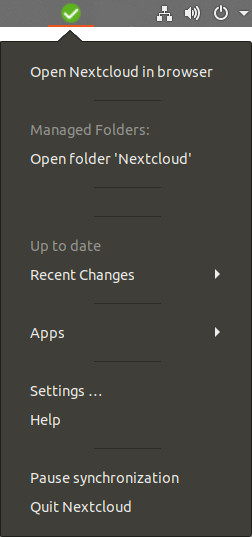Nextcloud desktop app