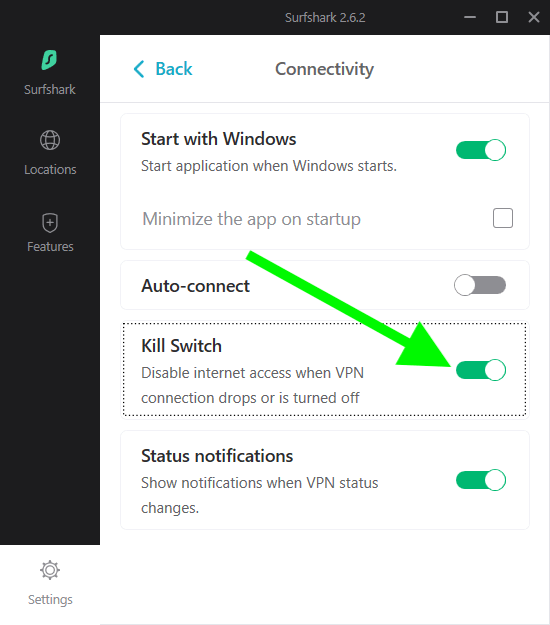 kill switch surfshark