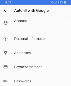 android privacy settings