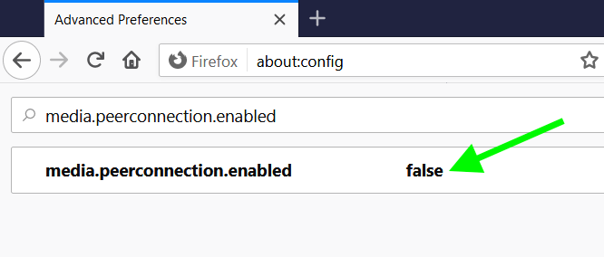 Comment désactiver Webbrtc Firefox