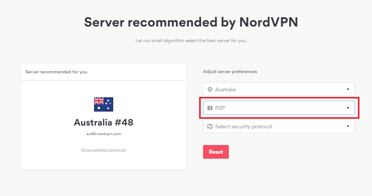 nordvpn server list