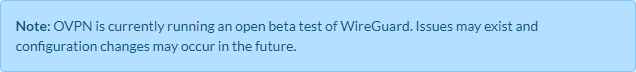 ovpn wireguard beta notice
