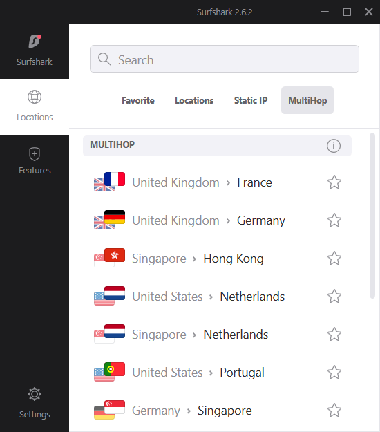 Surfshark Multi-Hop VPN