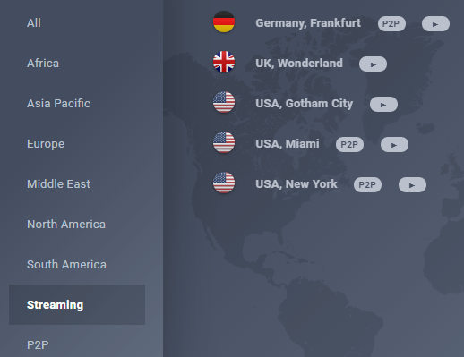 avg vpn streaming server locations