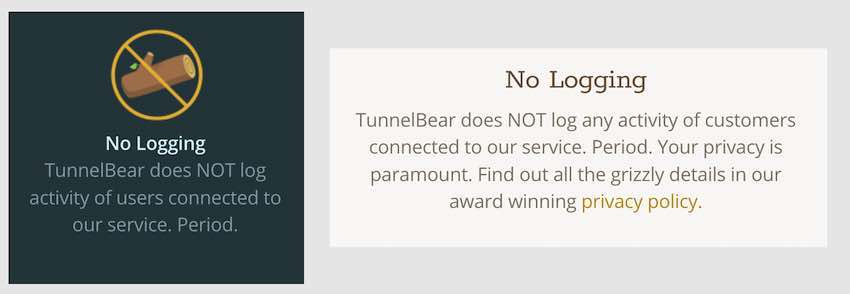 TunnelBear Logs