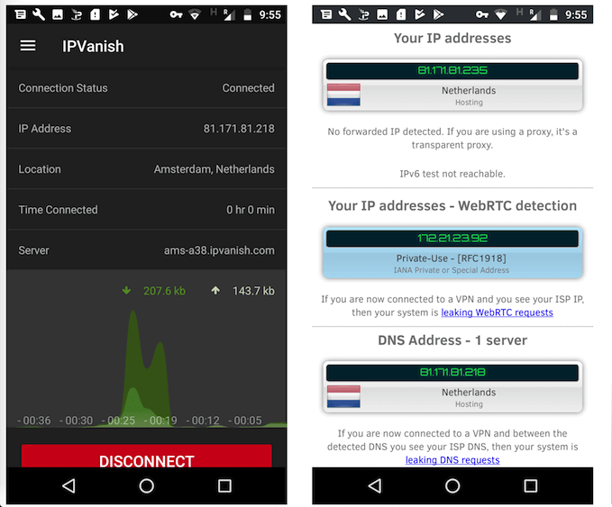 IPVanish Android