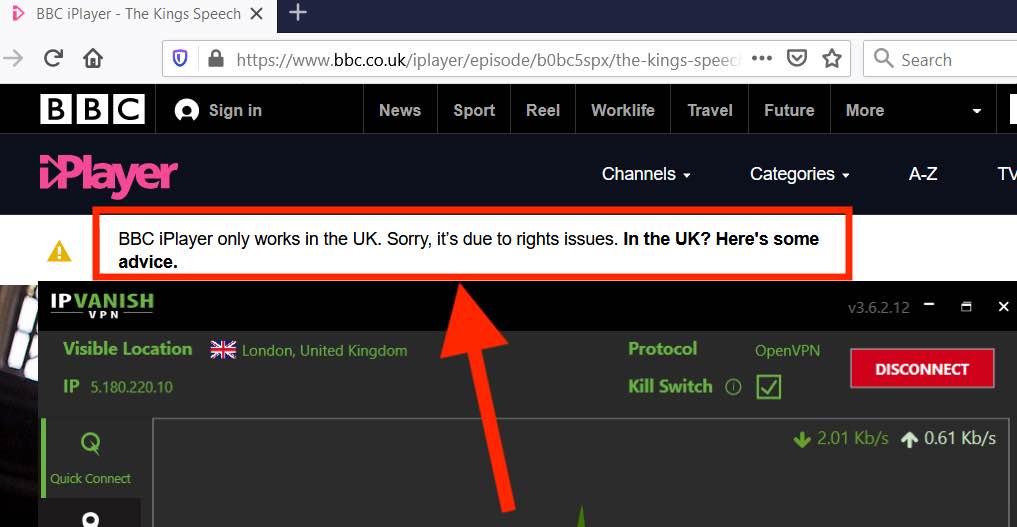 IPVanish bbc iplayer vs nordvpn
