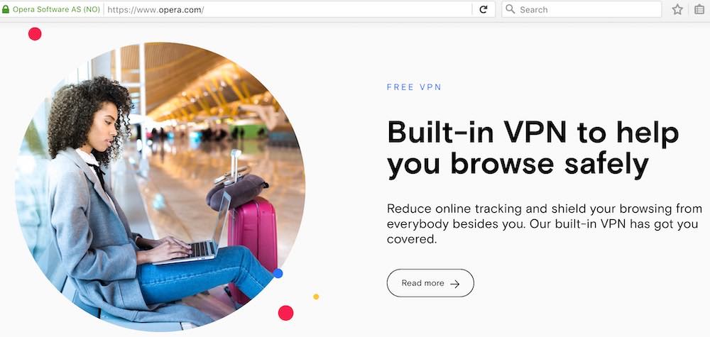 Opera VPN service