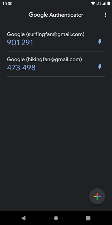 google authenticator