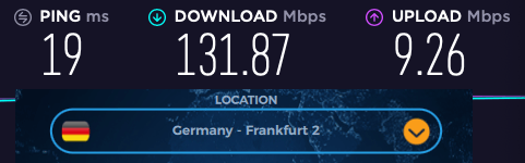 VPNac speed review