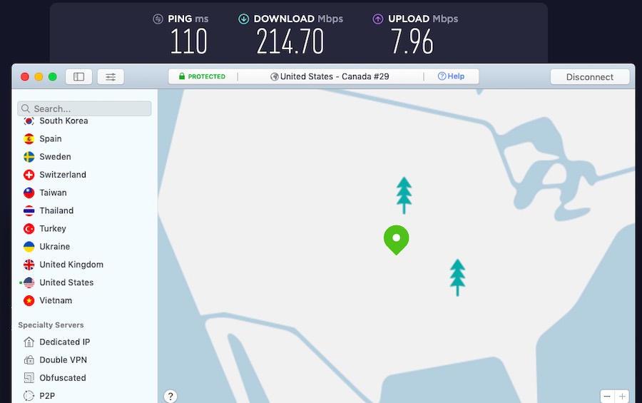Double VPN speeds
