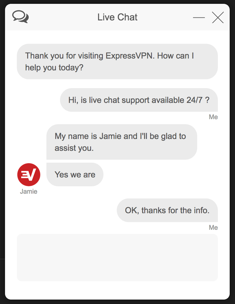 ExpressVPN support