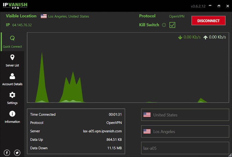 IPVanish Windows app