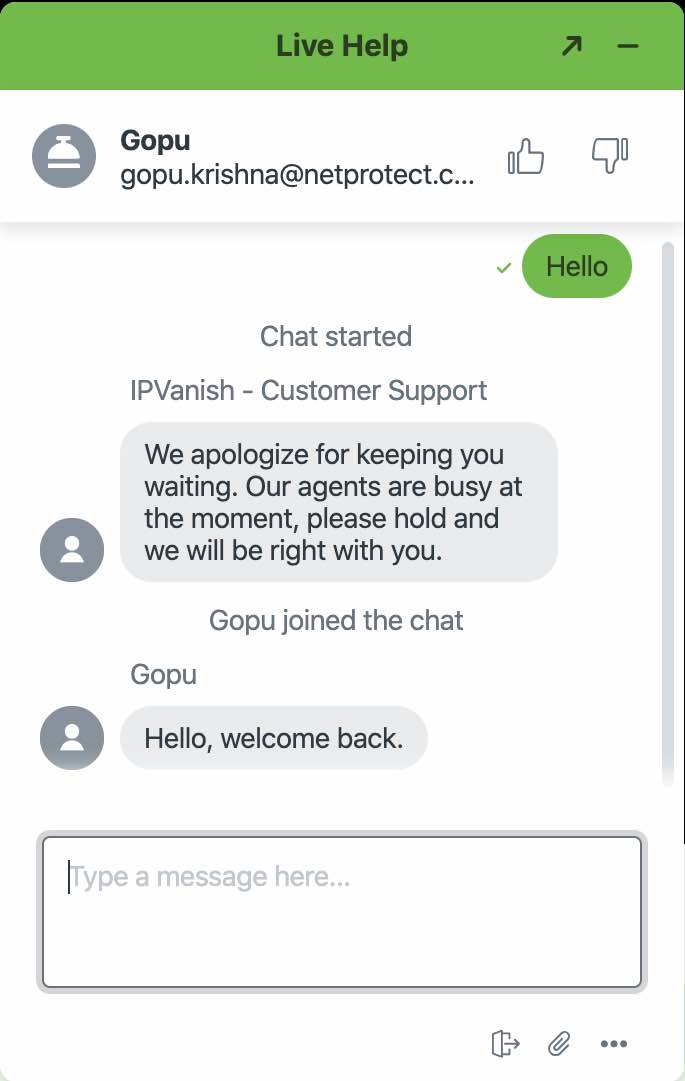 IPVanish support