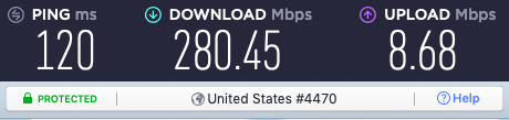 Nord VPN server speed test