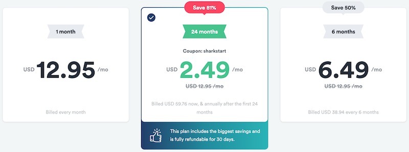 Surfshark vs Express VPN prices