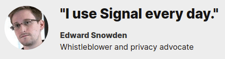 snowden on signal