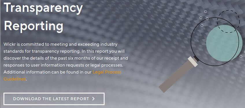 wickr transparency report