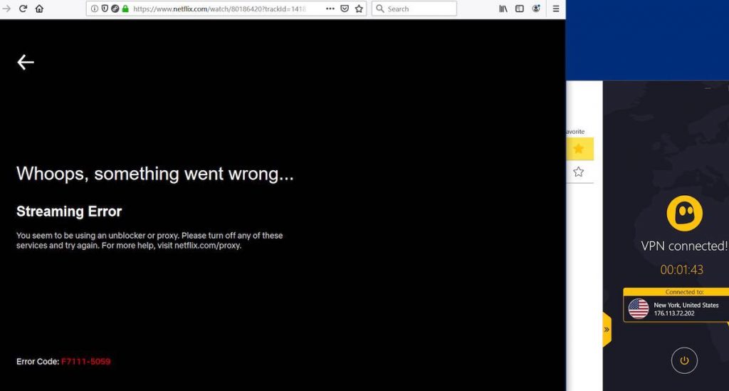 CyberGhost vs Surfshark Netflix-