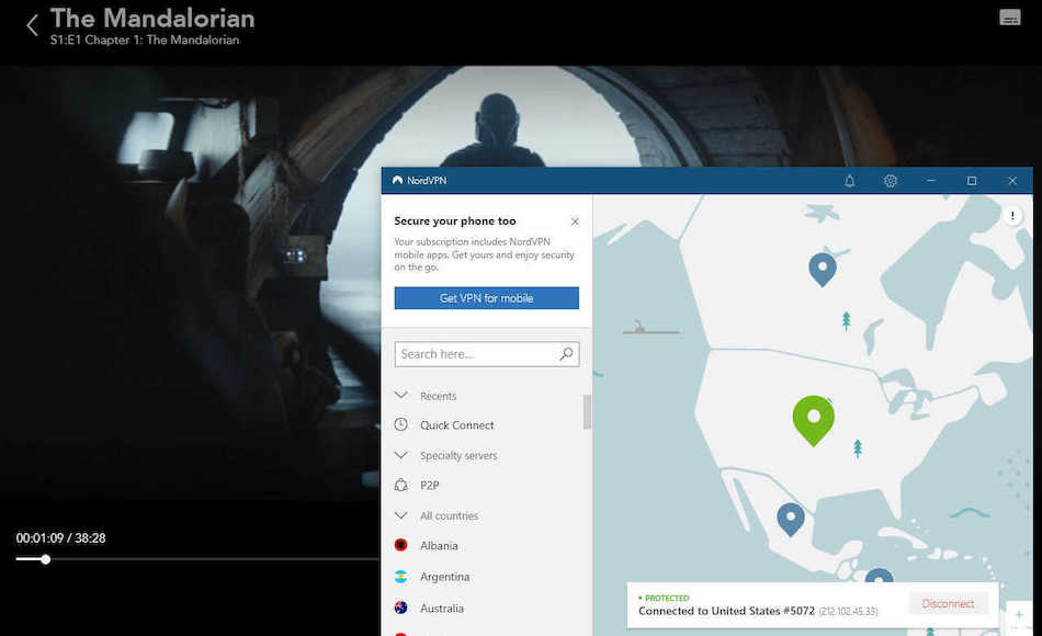 VPN for unblocking disney plus