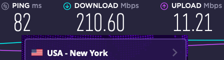VyprVPN us speeds