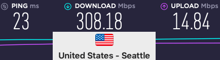 surfshark vs pia seattle speed test