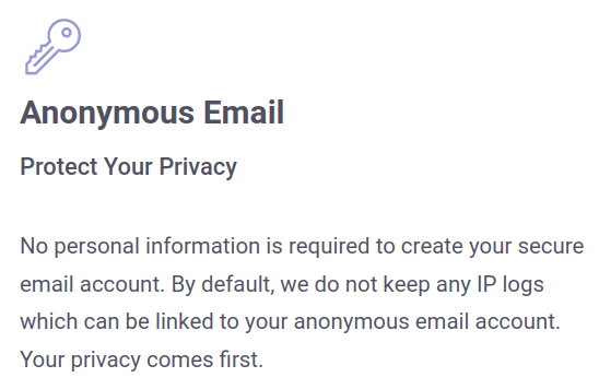 protonmail anonymous email