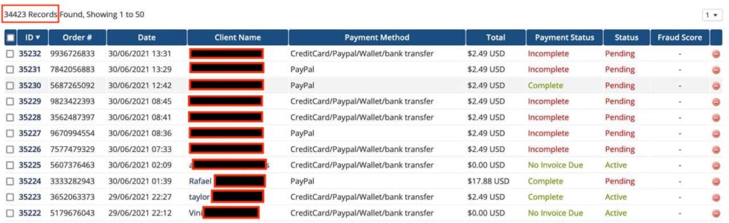 LimeVPN data hacked transactions