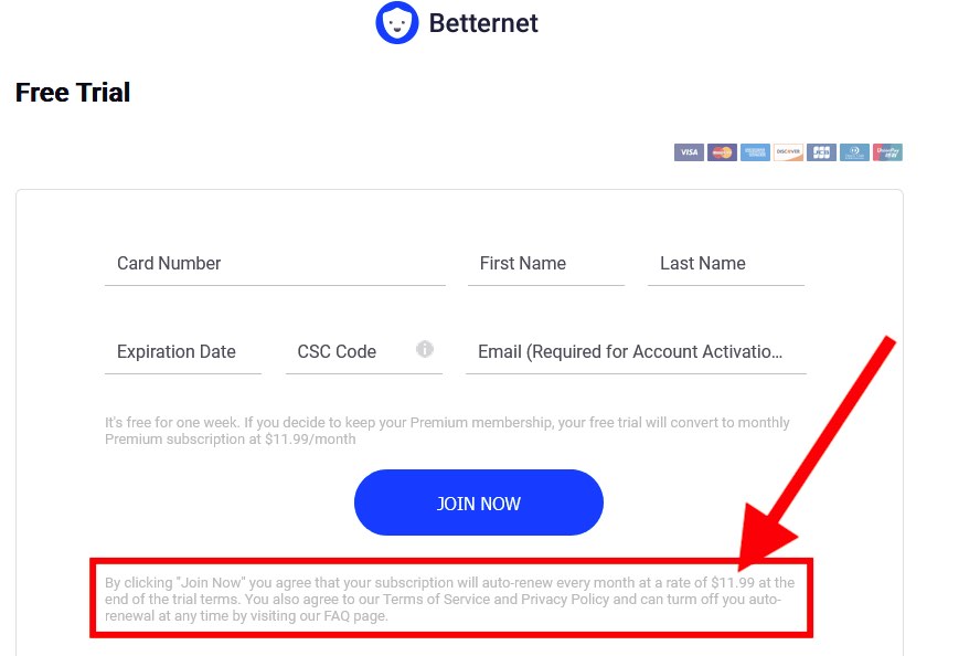 betternet unlimited free vpn chrome