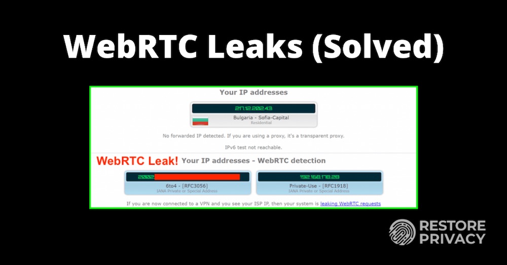 WebRTC leak