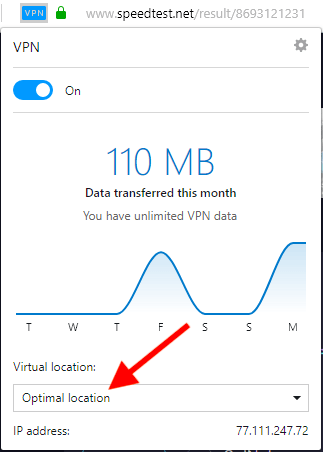 Opera VPN yavaş hızlar