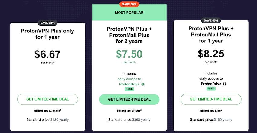 Proton VPN discount for Black Friday and Cyber Monday 2021