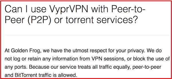 Torrenting vyprvpn