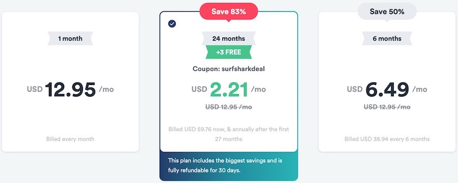 discount for Surfshark VPN on Black Friday 2021