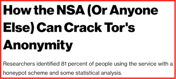 Tor attack NSA